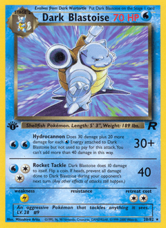 Dark Blastoise 20 — Team Rocket