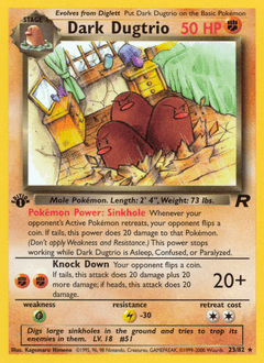 Dark Dugtrio 23 — Team Rocket
