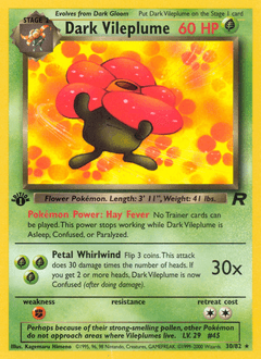 Dark Vileplume 30 — Team Rocket