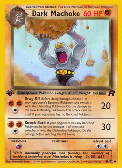Dark Machoke 40/82 — Team Rocket