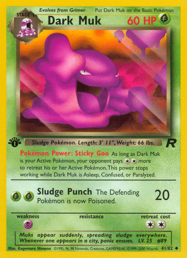Carta Dark Muk 41/82 do set Team Rocket — Pokémon TCG | Bynx