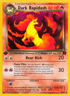 Dark Rapidash 44 — Team Rocket