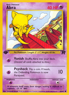 Abra 49/82 — Team Rocket