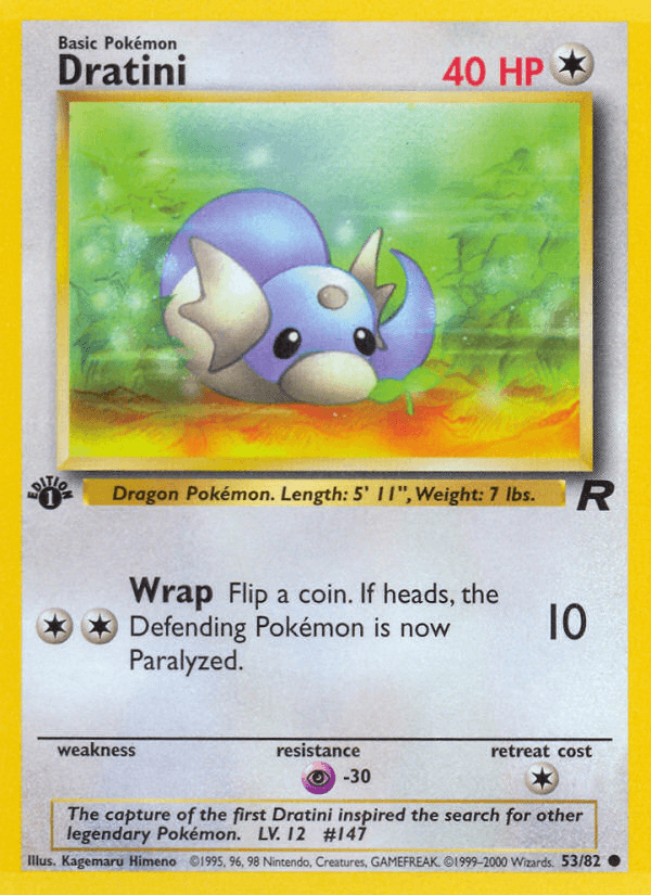 Carta Dratini 53/82 do set Team Rocket — Pokémon TCG | Bynx