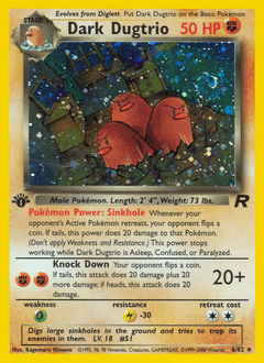 Dark Dugtrio 6 — Team Rocket