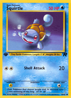 Squirtle 68/82 — Team Rocket