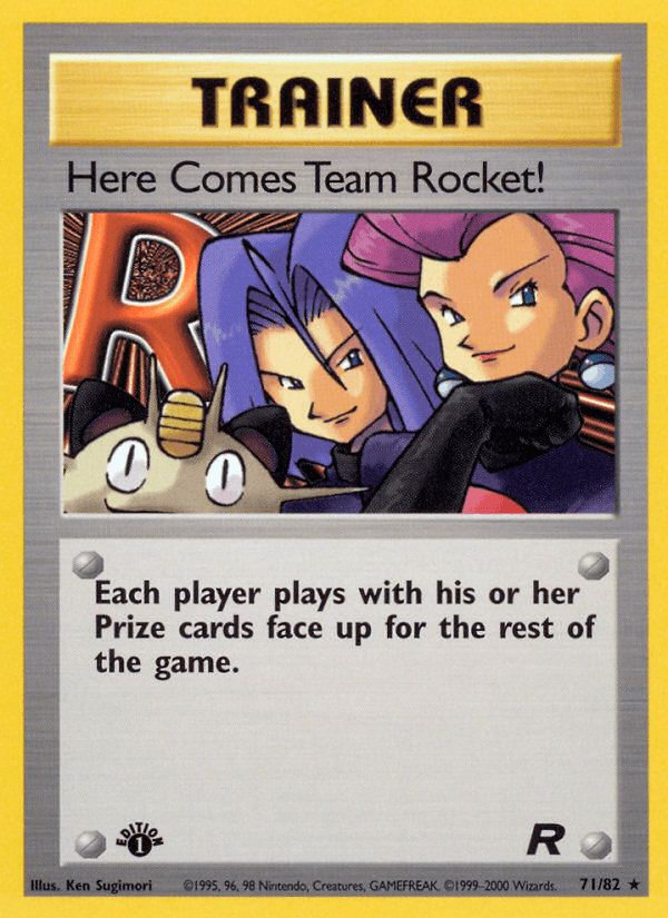 Carta Here Comes Team Rocket! 71/82 do set Team Rocket — Pokémon TCG | Bynx