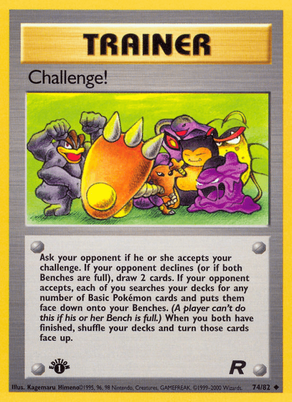 Carta Challenge! 74/82 do set Team Rocket — Pokémon TCG | Bynx