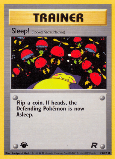 Carta Sleep! 79/82 do set Team Rocket — Pokémon TCG | Bynx
