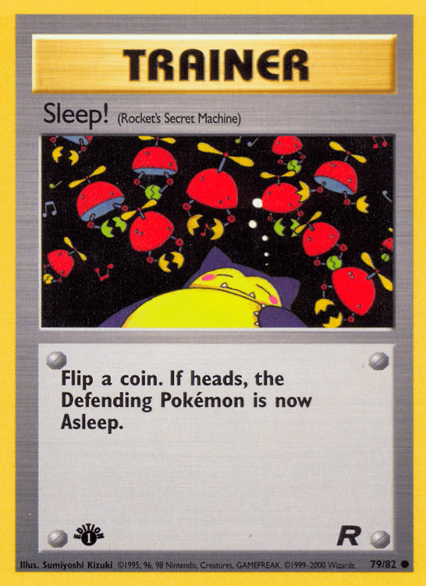 Carta Sleep! 79/82 do set Team Rocket — Pokémon TCG | Bynx