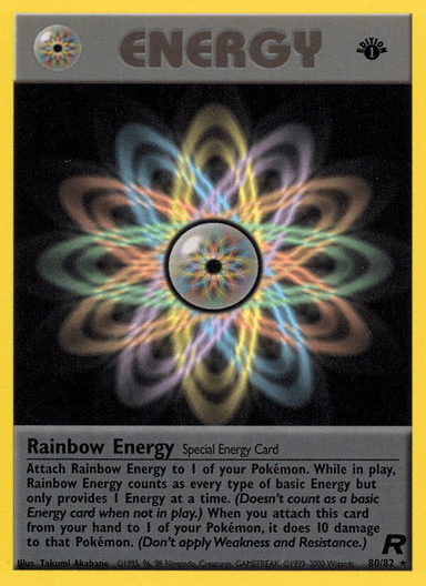 Carta Rainbow Energy 80/82 do set Team Rocket — Pokémon TCG | Bynx