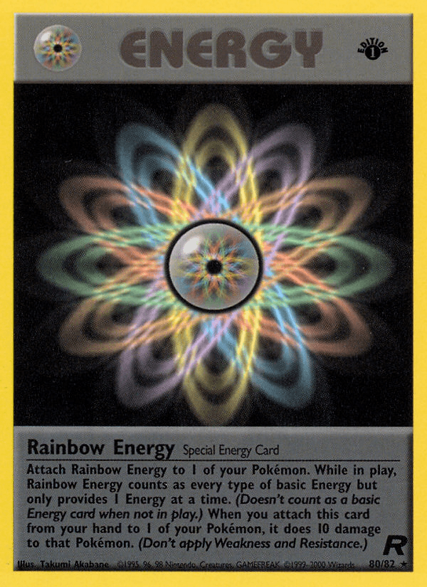 Carta Rainbow Energy 80/82 do set Team Rocket — Pokémon TCG | Bynx
