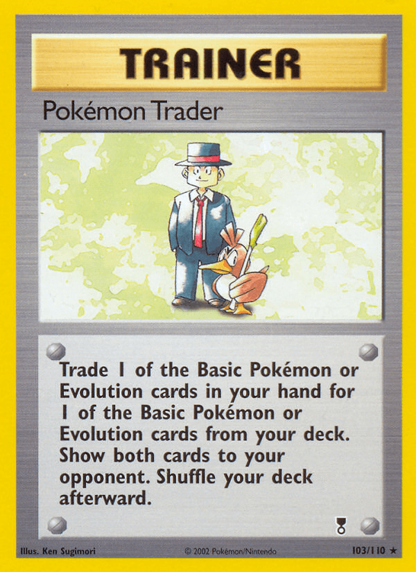 Carta Pokémon Trader 103/110 do set Legendary Collection — Pokémon TCG | Bynx