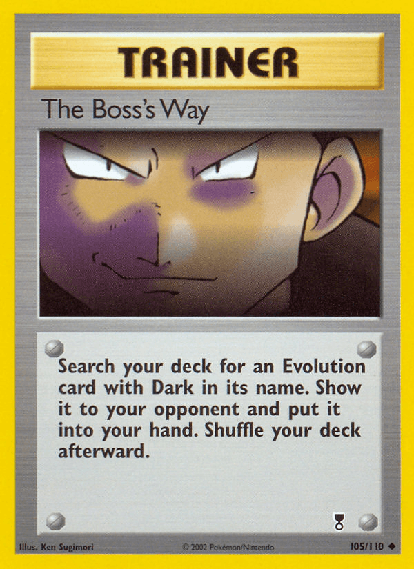 Carta The Boss's Way 105/110 do set Legendary Collection — Pokémon TCG | Bynx