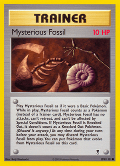 Mysterious Fossil 109/110 — Legendary Collection