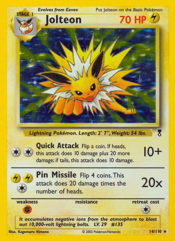 Carta Jolteon 14/110 do set Legendary Collection — Pokémon TCG | Bynx