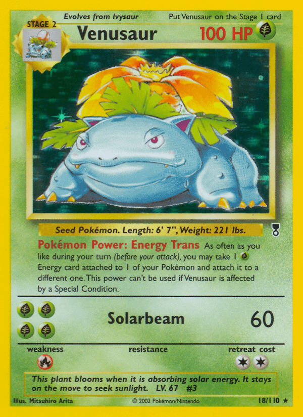Carta Venusaur 18/110 do set Legendary Collection — Pokémon TCG | Bynx