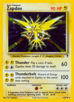 Zapdos 19/110 — Legendary Collection