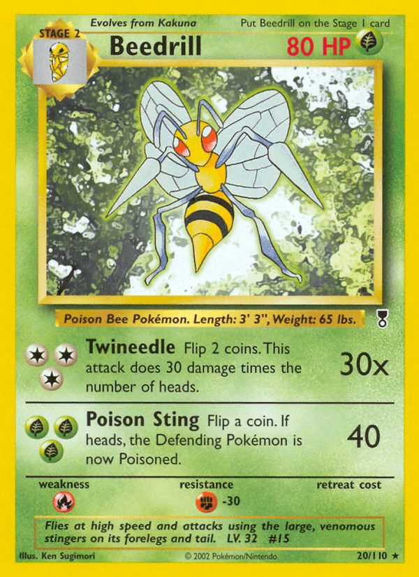Carta Beedrill 20/110 do set Legendary Collection — Pokémon TCG | Bynx