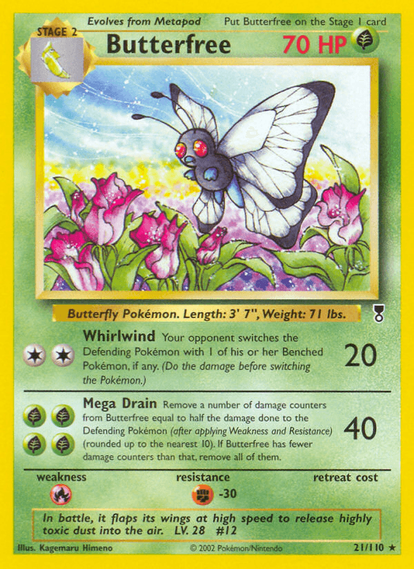 Carta Butterfree 21/110 do set Legendary Collection — Pokémon TCG | Bynx