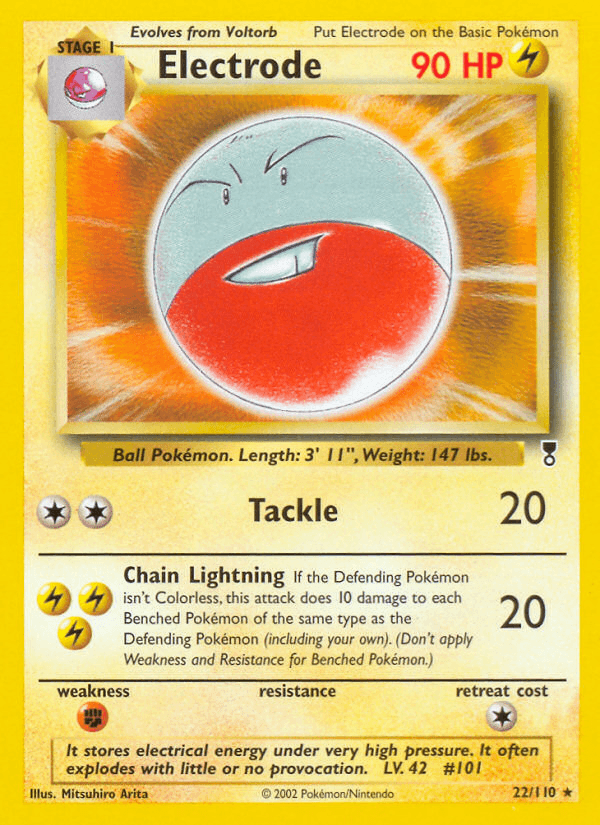 Carta Electrode 22/110 do set Legendary Collection — Pokémon TCG | Bynx
