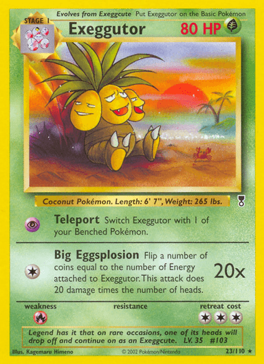 Carta Exeggutor 23/110 do set Legendary Collection — Pokémon TCG | Bynx