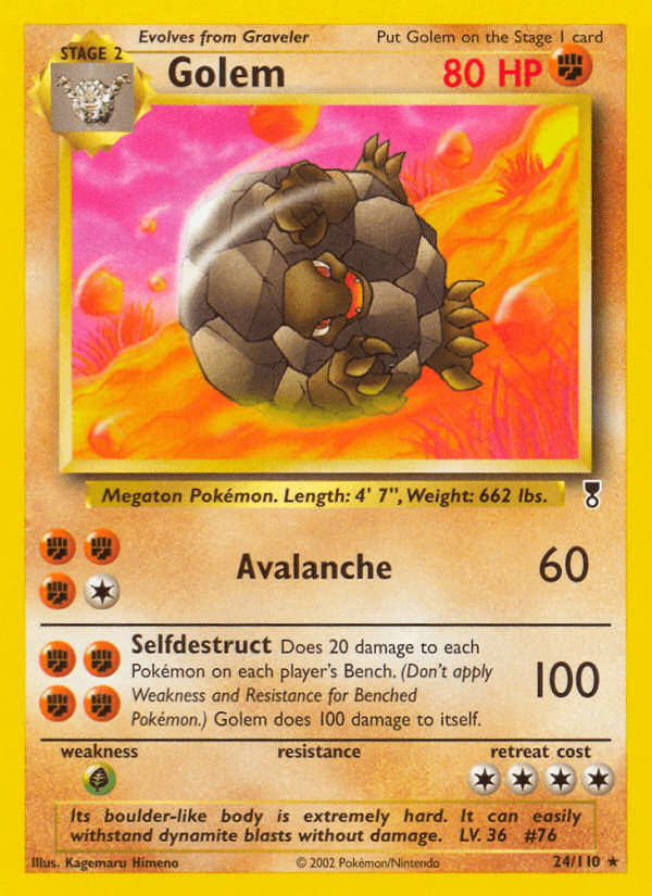 Carta Golem 24/110 do set Legendary Collection — Pokémon TCG | Bynx