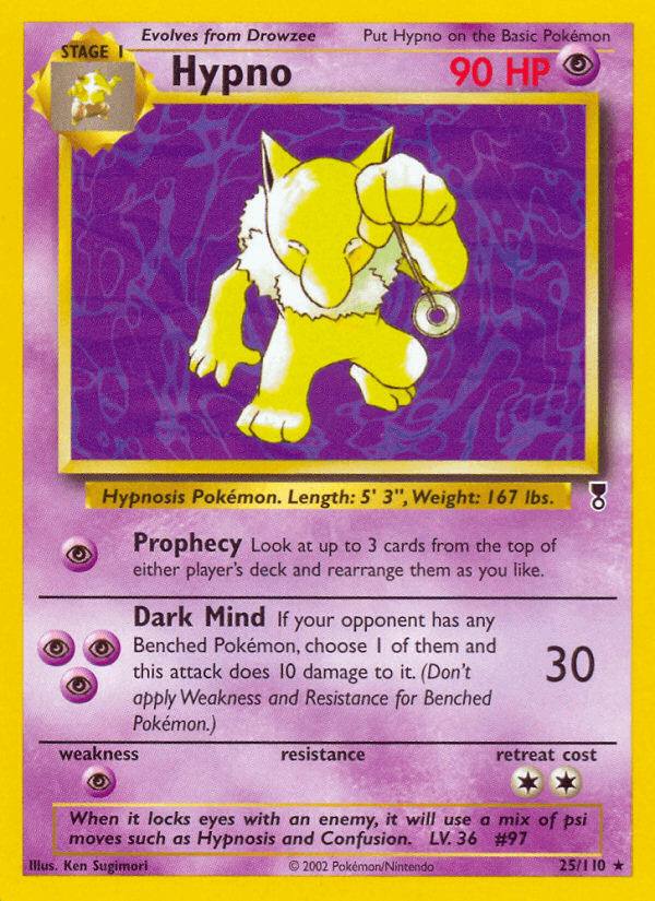 Carta Hypno 25/110 do set Legendary Collection — Pokémon TCG | Bynx