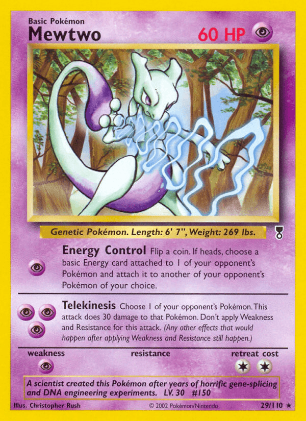 Carta Mewtwo 29/110 do set Legendary Collection — Pokémon TCG | Bynx