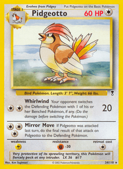 Pidgeotto 34/110 — Legendary Collection