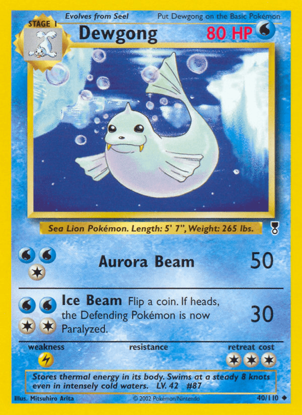 Carta Dewgong 40/110 do set Legendary Collection — Pokémon TCG | Bynx