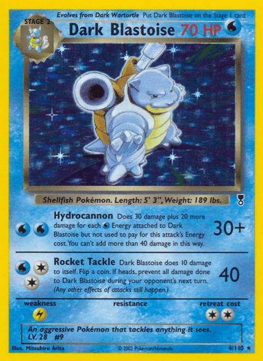 Carta Dark Blastoise 4/110 do set Legendary Collection — Pokémon TCG | Bynx