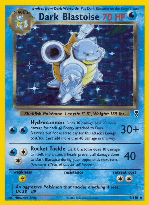 Carta Dark Blastoise 4/110 do set Legendary Collection — Pokémon TCG | Bynx