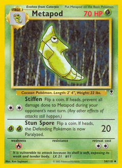 Metapod 54/110 — Legendary Collection