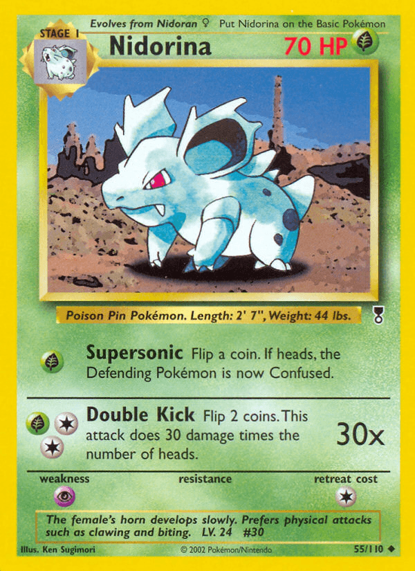 Carta Nidorina 55/110 do set Legendary Collection — Pokémon TCG | Bynx