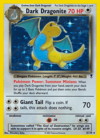 Carta Dark Dragonite 5/110 do set Legendary Collection — Pokémon TCG | Bynx