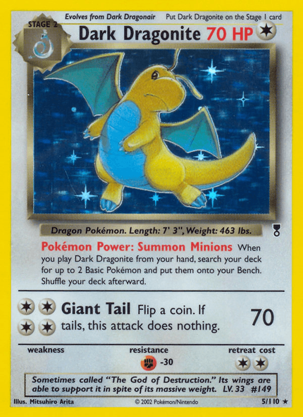 Carta Dark Dragonite 5/110 do set Legendary Collection — Pokémon TCG | Bynx