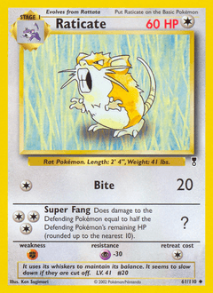 Raticate 61/110 — Legendary Collection
