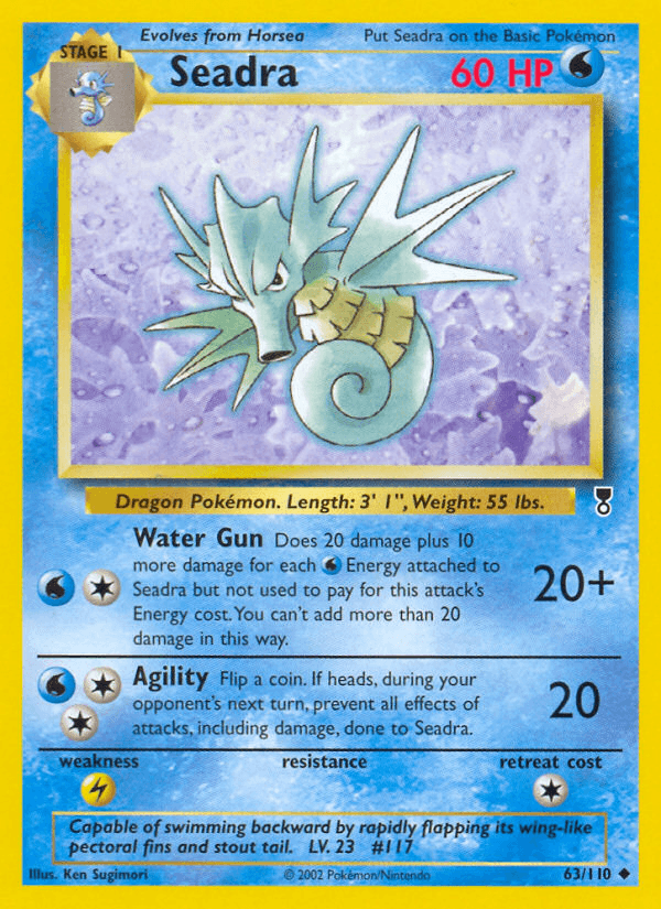 Carta Seadra 63/110 do set Legendary Collection — Pokémon TCG | Bynx