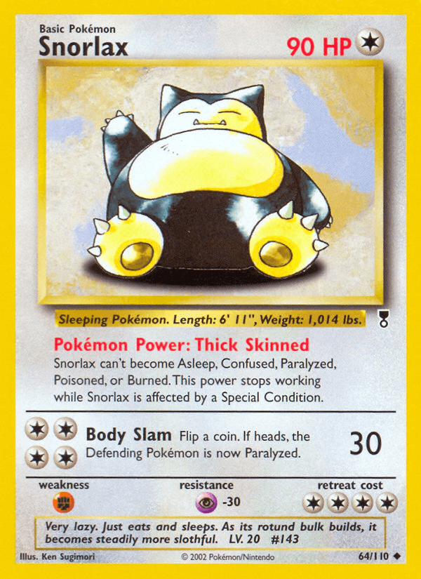 Carta Snorlax 64/110 do set Legendary Collection — Pokémon TCG | Bynx