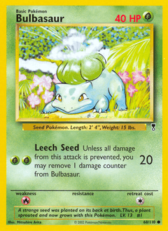 Bulbasaur 68 — Legendary Collection