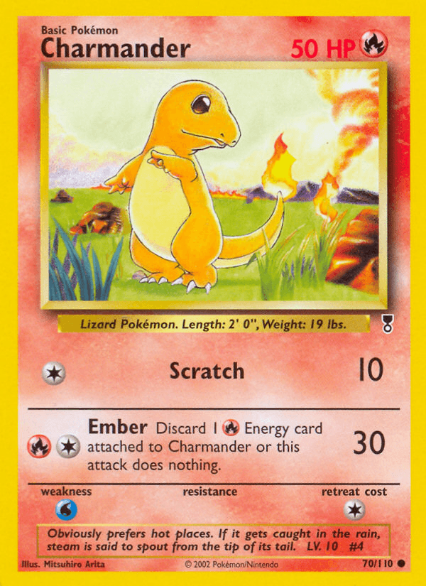 Carta Charmander 70/110 do set Legendary Collection — Pokémon TCG | Bynx