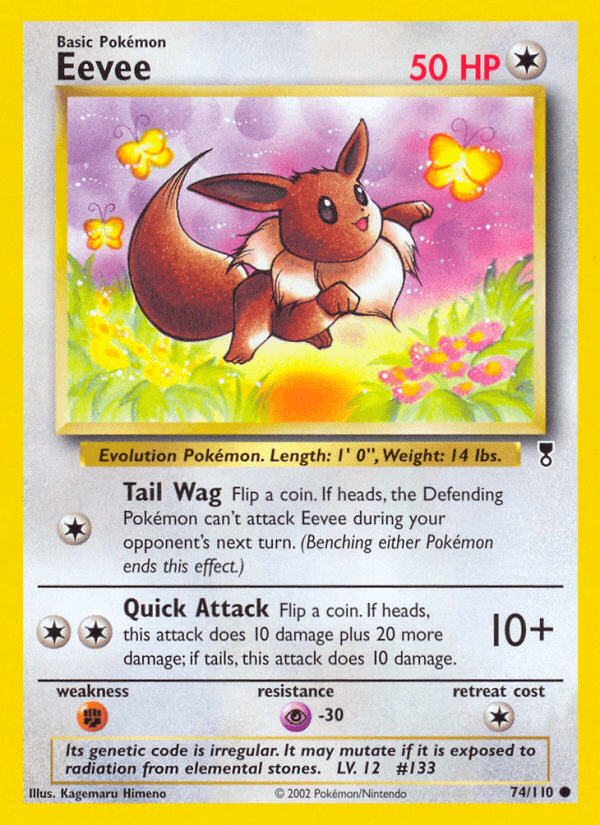 Carta Eevee 74/110 do set Legendary Collection — Pokémon TCG | Bynx
