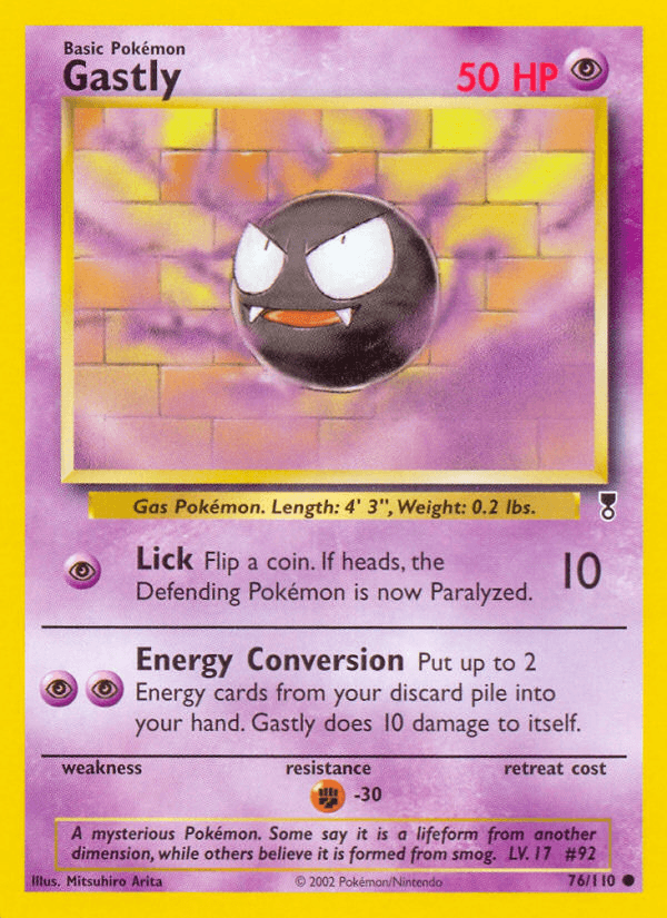 Carta Gastly 76/110 do set Legendary Collection — Pokémon TCG | Bynx
