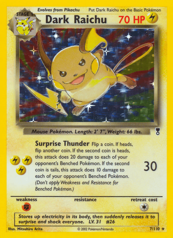 Carta Dark Raichu 7/110 do set Legendary Collection — Pokémon TCG | Bynx