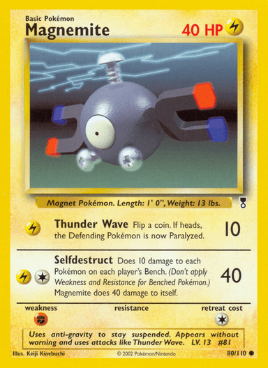 Carta Magnemite 80/110 do set Legendary Collection — Pokémon TCG | Bynx