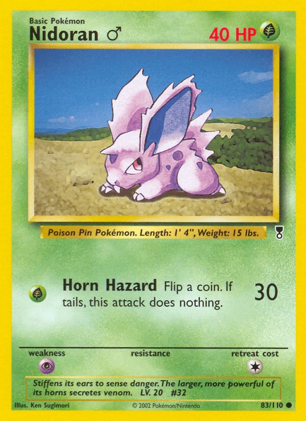 Carta Nidoran ♂ 83/110 do set Legendary Collection — Pokémon TCG | Bynx