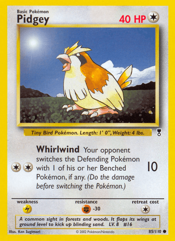 Carta Pidgey 85/110 do set Legendary Collection — Pokémon TCG | Bynx