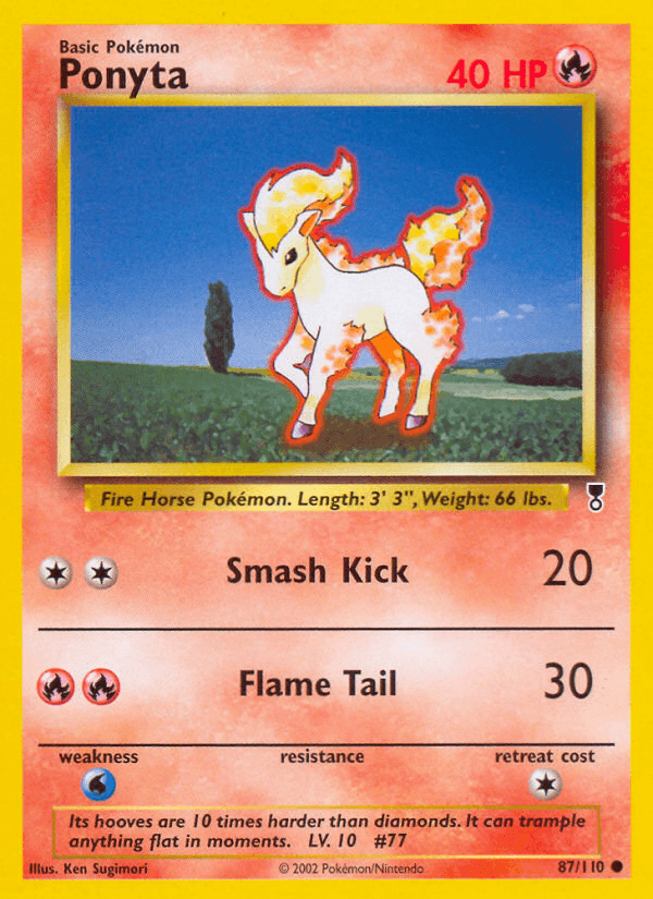 Carta Ponyta 87/110 do set Legendary Collection — Pokémon TCG | Bynx