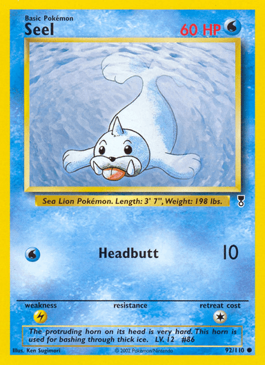 Carta Seel 92/110 do set Legendary Collection — Pokémon TCG | Bynx